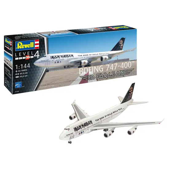 revell 03780 boeing 747 400 iron maiden ed force one